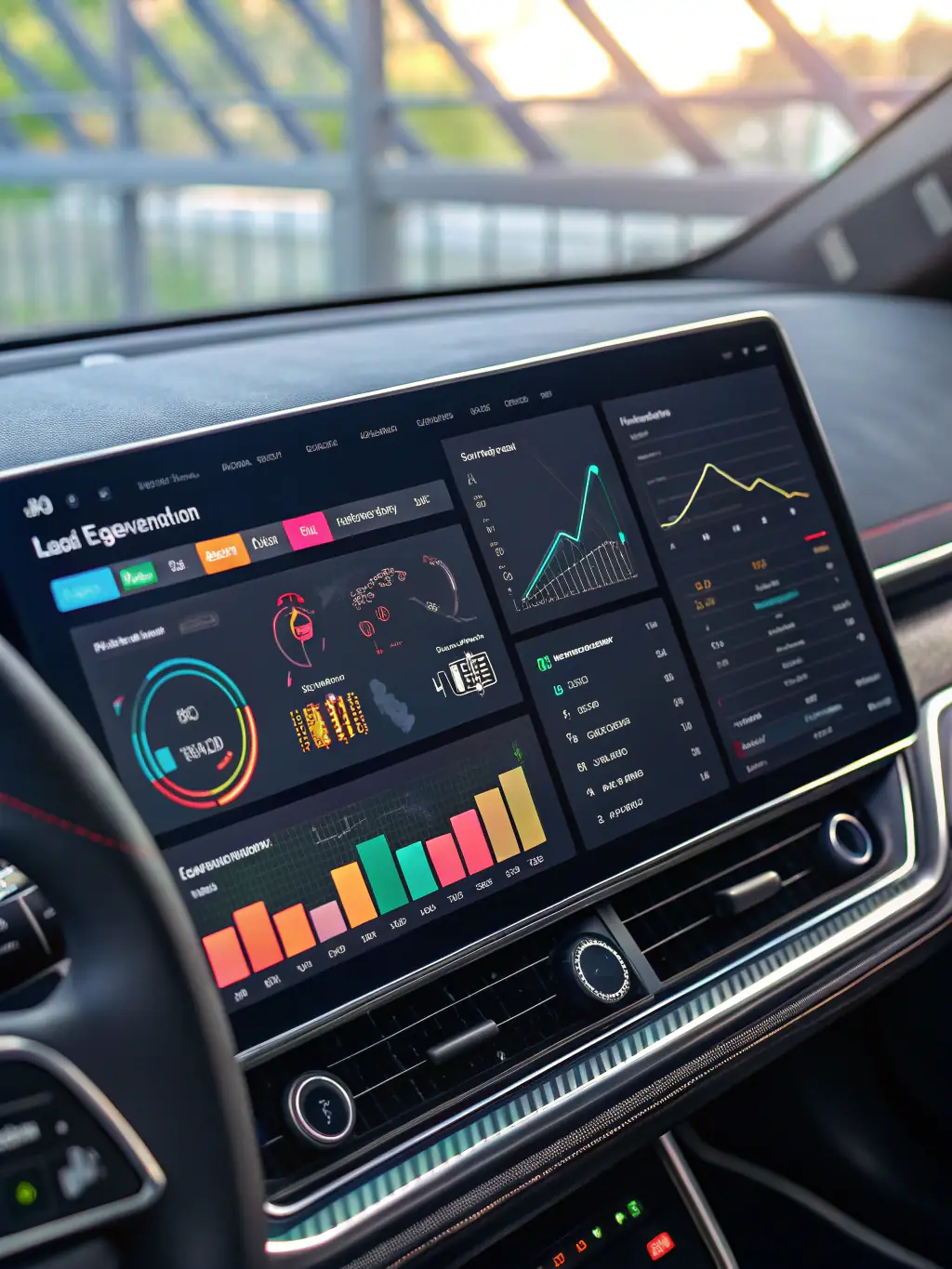 A data visualization showing key marketing metrics like engagement rate, lead generation, and conversion rates, all presented in an easy-to-understand dashboard.